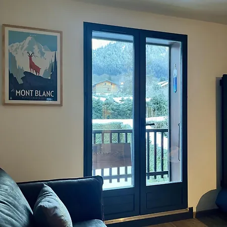 Kinabalu - Vue Mt Blanc Range Center Apartment Les Houches